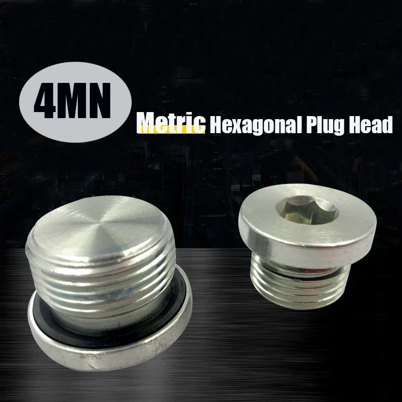 Metrická m8 ~ 60x1,5 mm samec závitového závitu matice tesniaci zástrčku Hex Hex Socket Príruba zátky