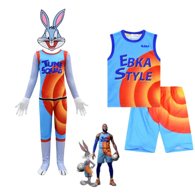 Mew Movie Kids Space Basketball Jam 2 Halloween Cosplay kostým Jersey James Squad Bodysuit Carnival Fancy Dressuits