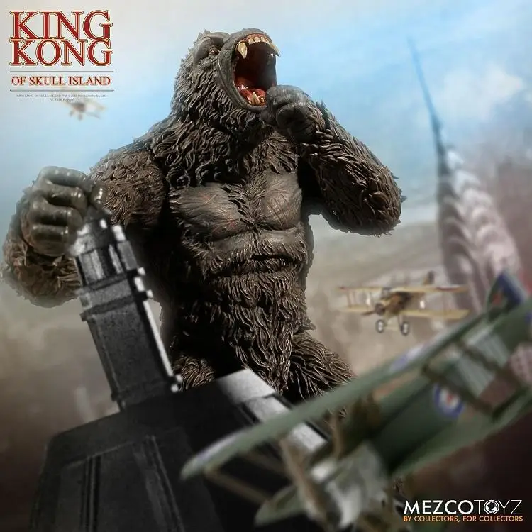 Mezco Skull Island King Kong Gorilla Godzilla PVC Spiderman Action Figures Figure Collection Model detské darčeky 28 cm