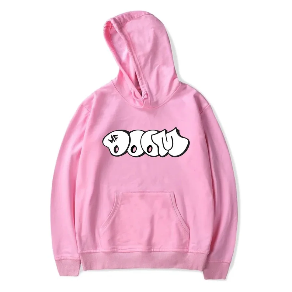 MF Doom Rapper Hoodies Anime Print Streetwear Dámske módne nadmerné mikiny hip hopové kapucňové stopy unisex obliekania