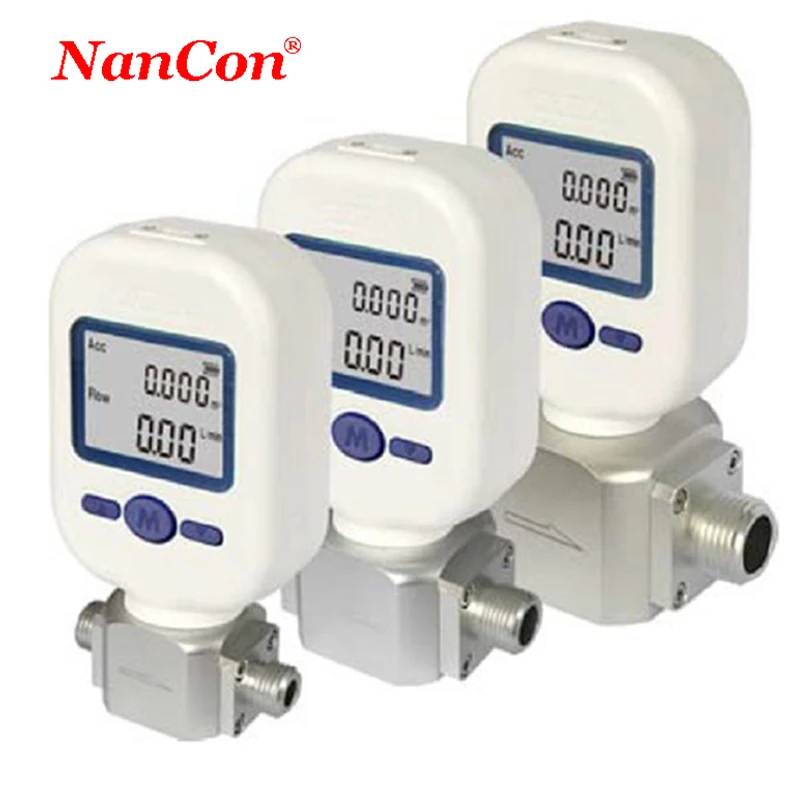 MF5706 0 ~ 20SLPM Vysoká presnosť Prenosná verzia Digital Air Mass Flow Meter Base Verzia