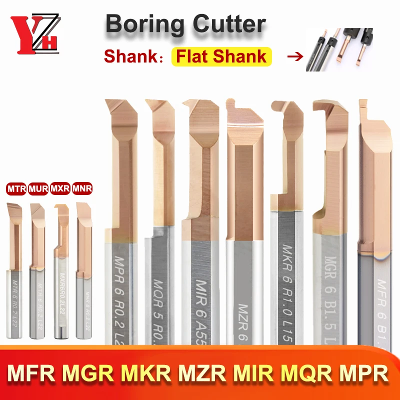 MFR Mgr MKR MZR MIR MQR ​​MPR Karbid Lathe Boring Cutter Flat Driem Interné otáčanie nástroja Kong Nástroj Kopírovanie malého otvoru 4 mm 5 mm6 mm
