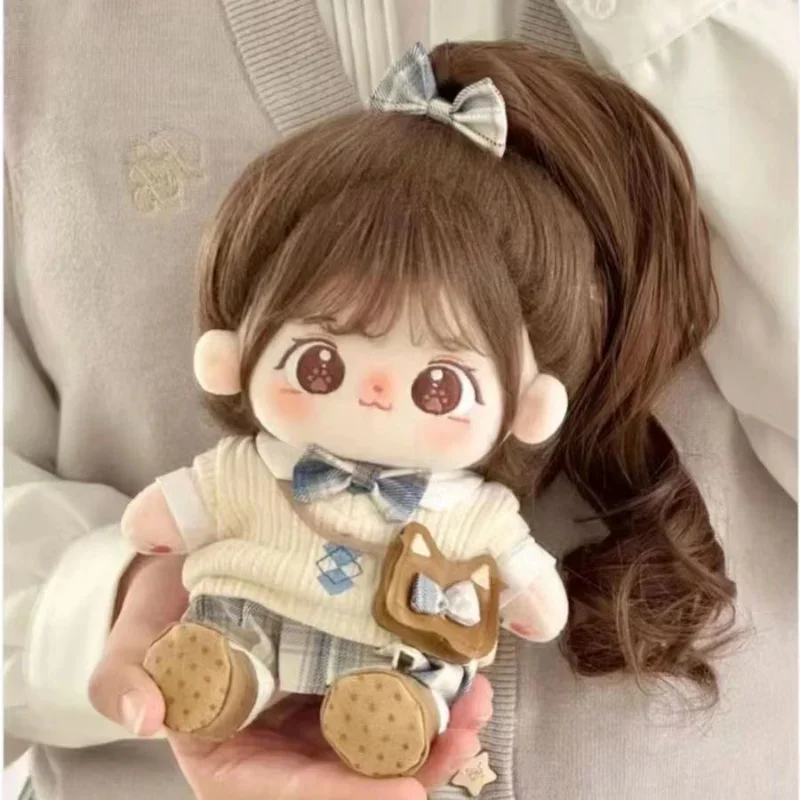 Miaomiao Cotton Doll Stock 20 cm vymeniteľné detské oblečenie plyšové bábiky Darčeky Darčeky pre dievčatá