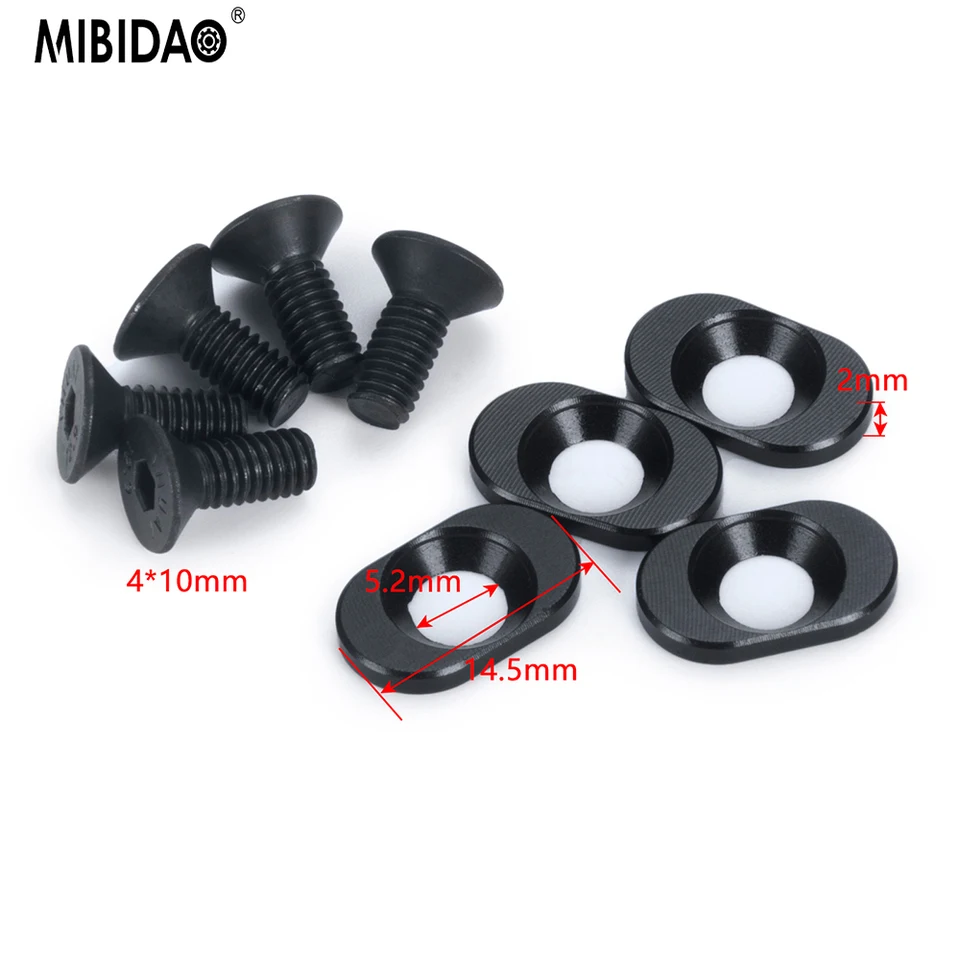 MIBIDAO 4ks kovová skrutka a montáž pre 1/8 sánkových vozidiel RC 13-52T SCREVE VÝMENA Sada Upgrade Parts príslušenstvo príslušenstvo