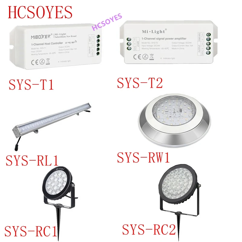MIBOXER SYS-T1/SYS-T2/SYS-RW1/SYS-RC1/SYS-RC2