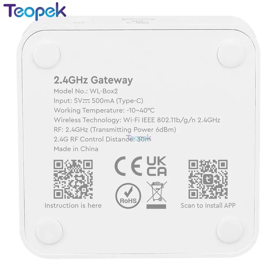 Miboxer WL-Box2 2.4 GHz WiFi Gateway Controller DC5V IOS/Andriod Wireless Control Control Control so spoločnosťou Alexa Google Home