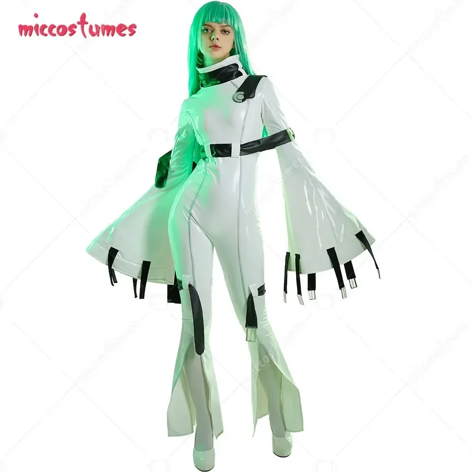 Miccostumes Dámske anime C kostýmy Halloween Cosplay kostým s chokerom a pančuchami