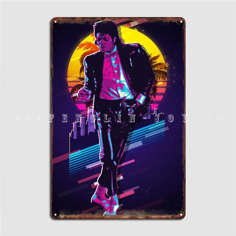 Michael Jackson King Ofpop Plaget Metal Plaque Pub Garáž Prispôsobené kine