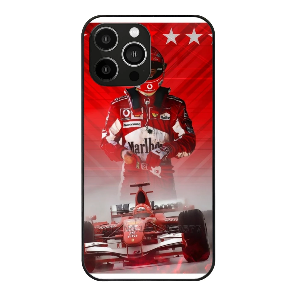 Michael Schumacher temperovaný sklenený plášť pre iPhone 13 14 12 11 15 Pro Max Mini 8 7 x xr xs plus telefóny