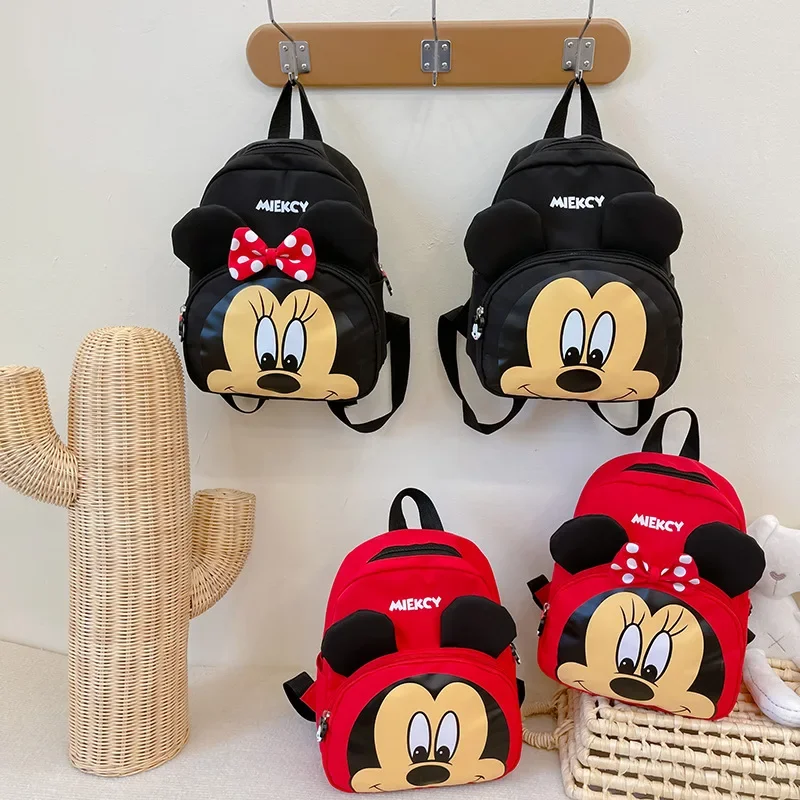 Mickey Minnie Mouse Cartoon Detská batohová dievčina Schoolbag Boys and Girls Backpacks Detské tašky pre chlapec Back Bag