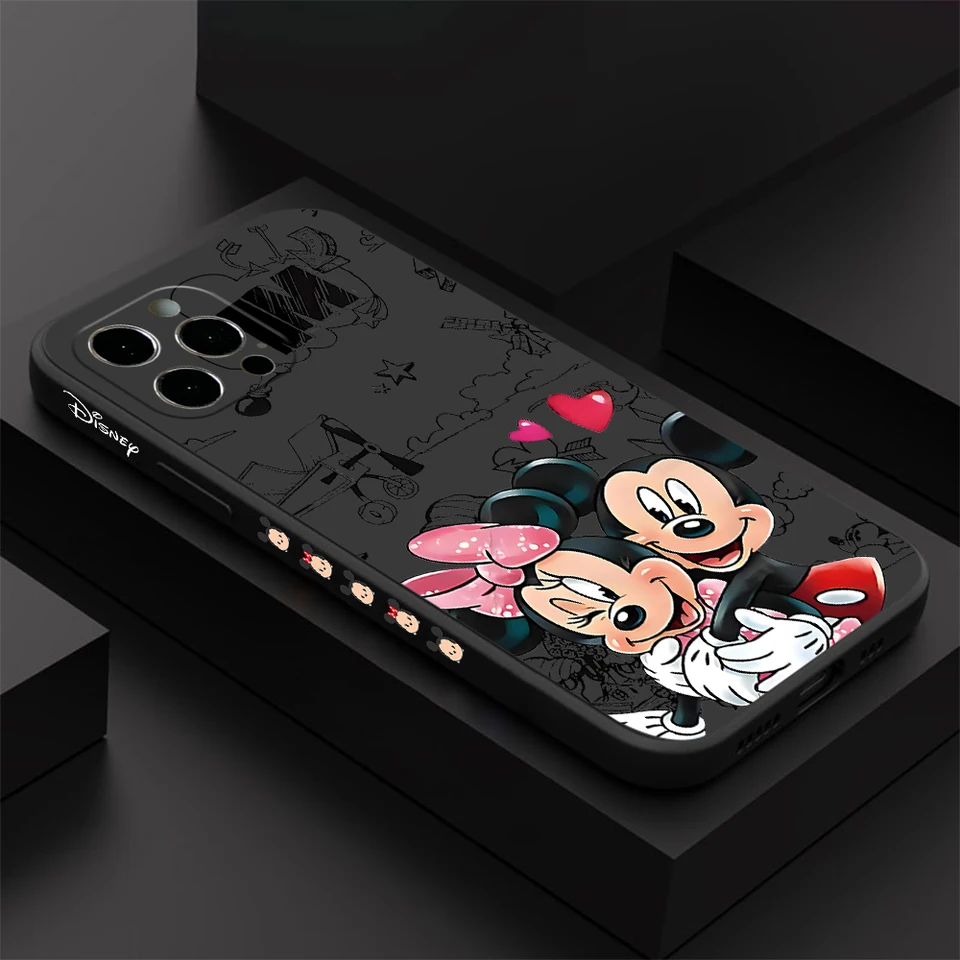 Mickey Minnie Mouse Pase Pase for Oppo Reno10 Reno8 Reno7 Reno6 Reno5 FTZ Reno 10 8 7 6 5 4 3 Pro 4G 5G Straight Cover Edge Cover