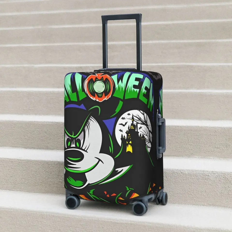 Mickey Mouse na Halloween Karty Cover Praktická výletná výletná výlet na ochranu proti batožinovej batožinovej dovolenke