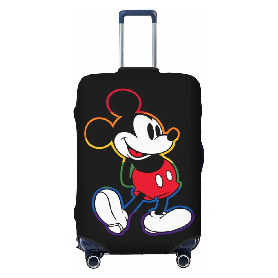 Mickey Rainbow Outline cestovná batožina Cover módny kufr