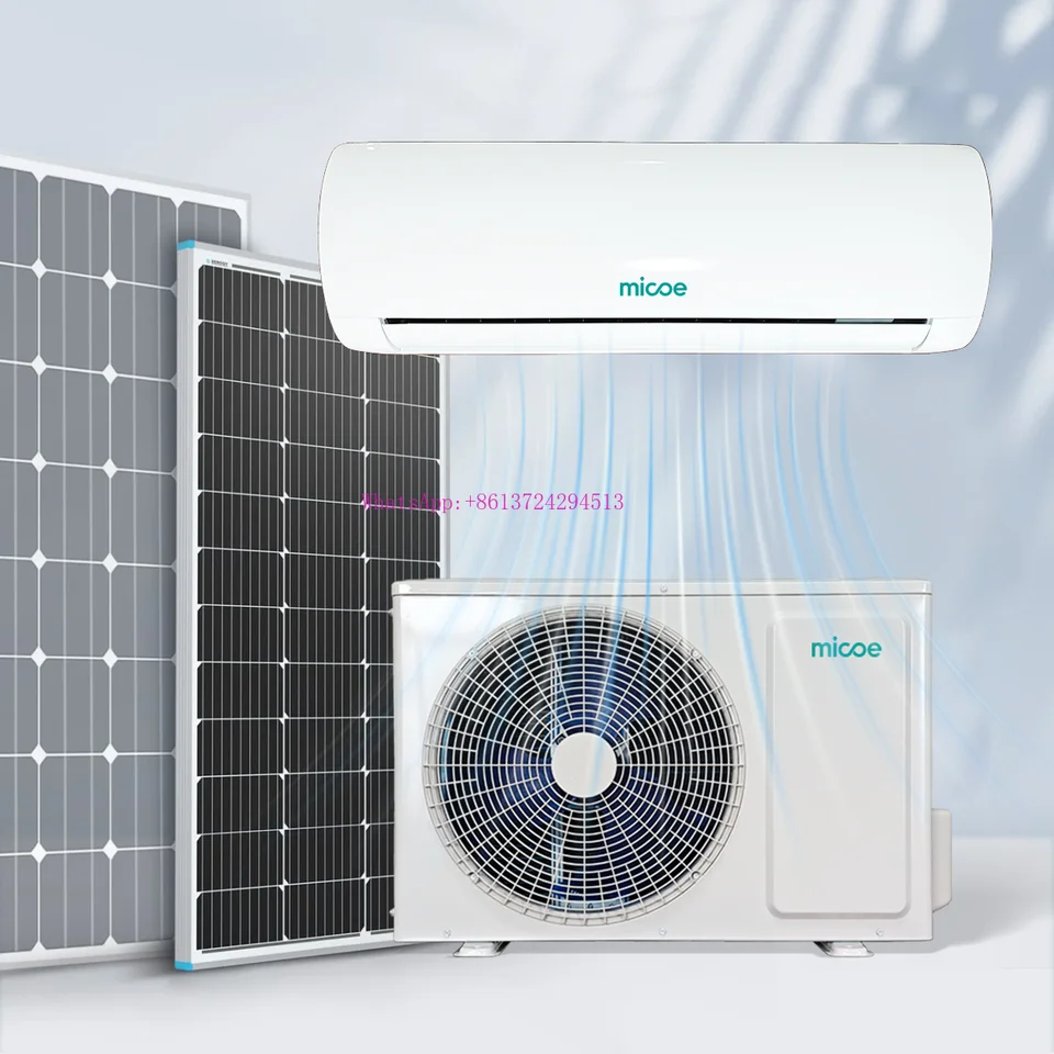 Micoe Smart Easy nainštalovaná stena namontovaná na stene AC DC Split Solar-Pohatovaná klimatizácia PV panel Solárny článok klimatizácia