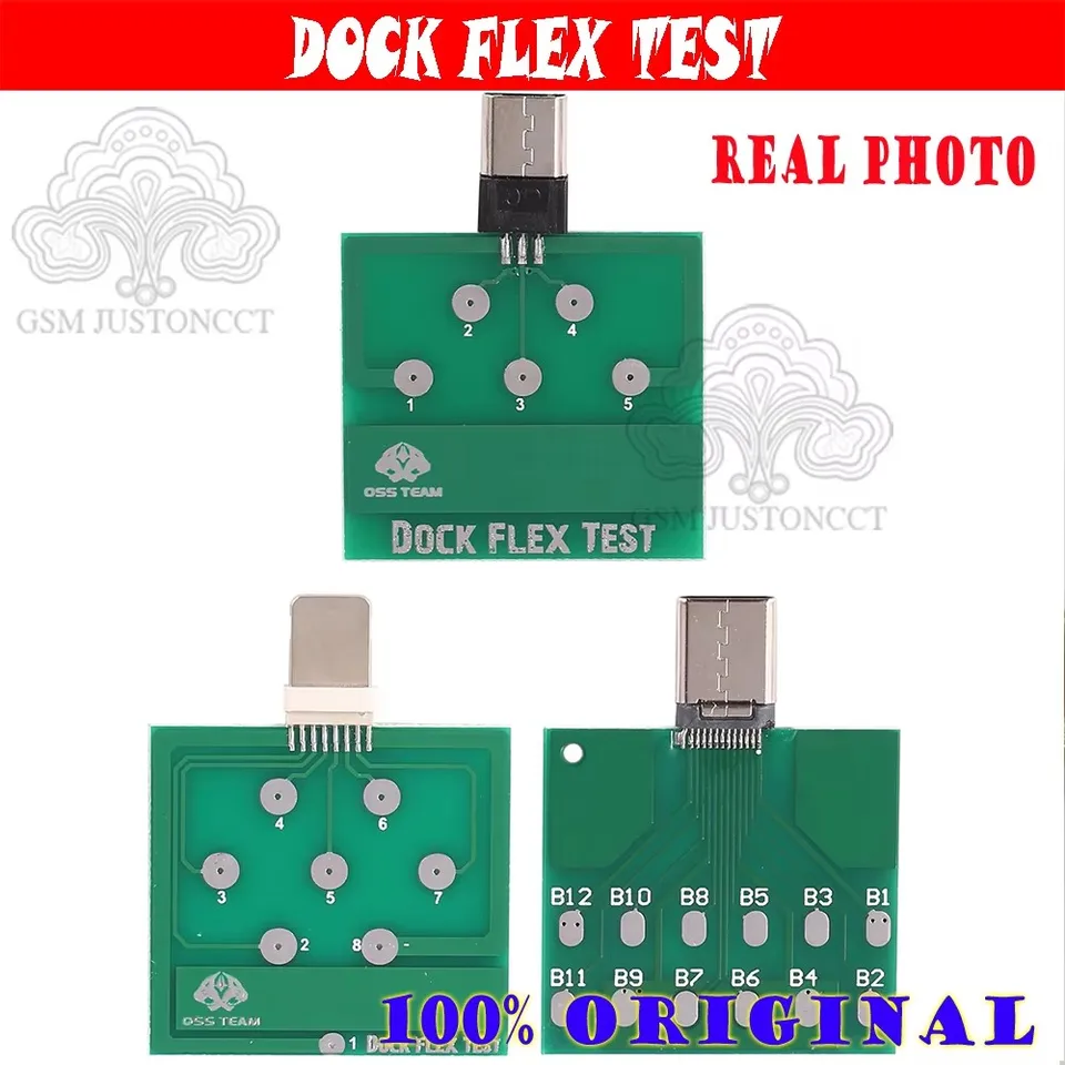 Micro Dock Flex Test Board USB Type-C Lightning U2 Diagnostický nástroj na testovanie portu batérie pre iPhone Android Telefón