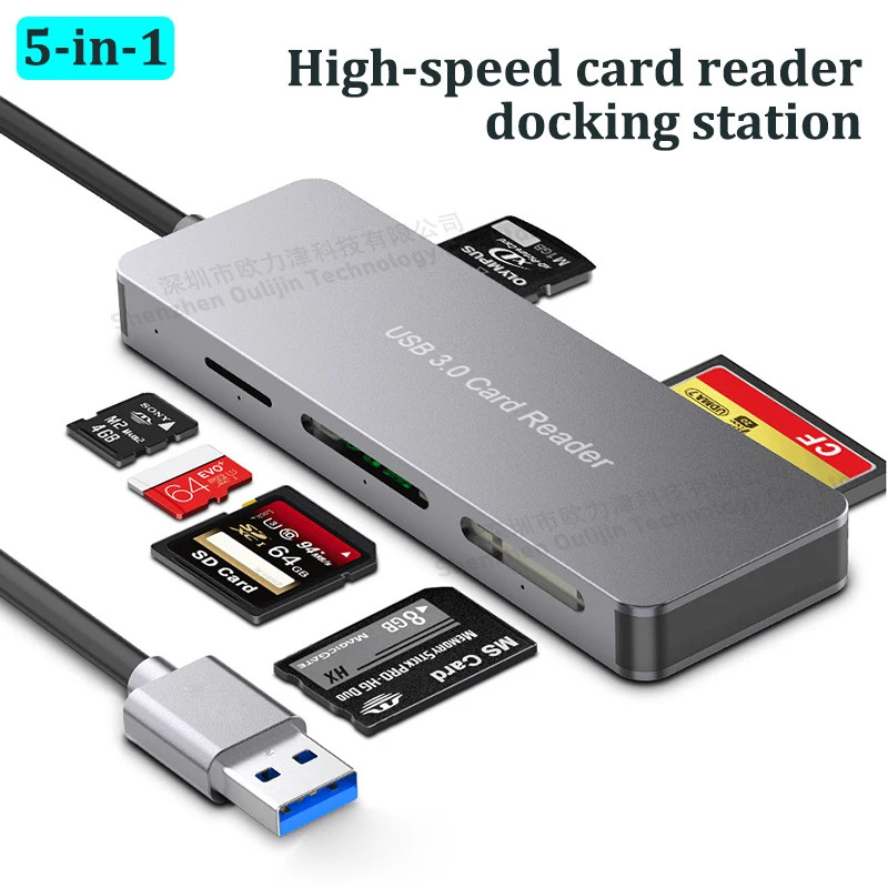 Micro SD M2 TF SDHC SDXC RS-MMC CF Compact Flash XD MS Pamäťová karta čítanie USB 3,0 5 GBPS pre Sandisk Kingston Lexar