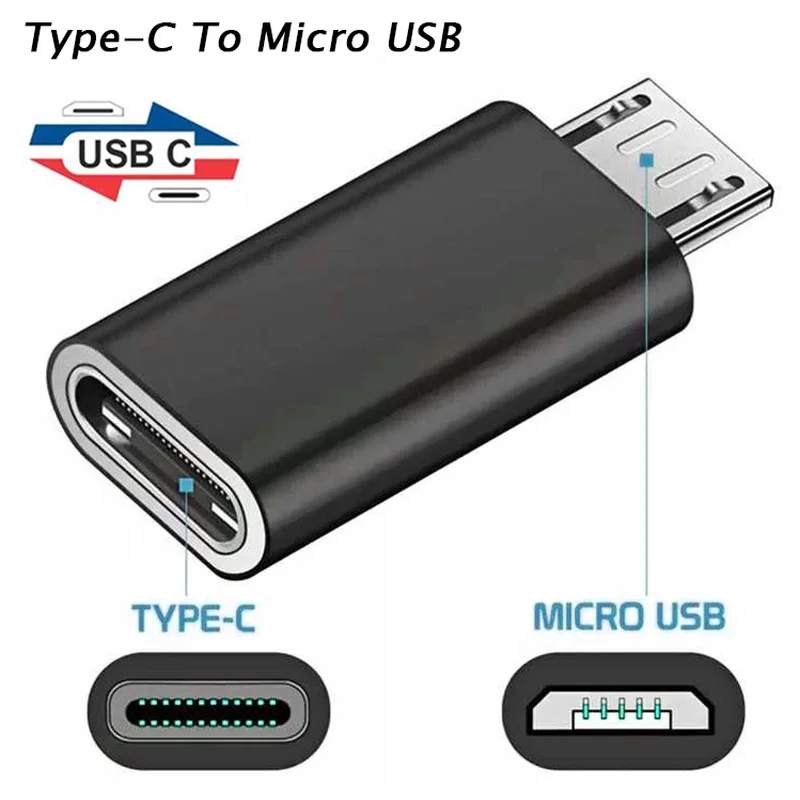 Micro USB muž na typ C Žena adaptér USB-C nabíjačka prevodníka pre adaptér Xiaomi Huawei Redmi Android Android
