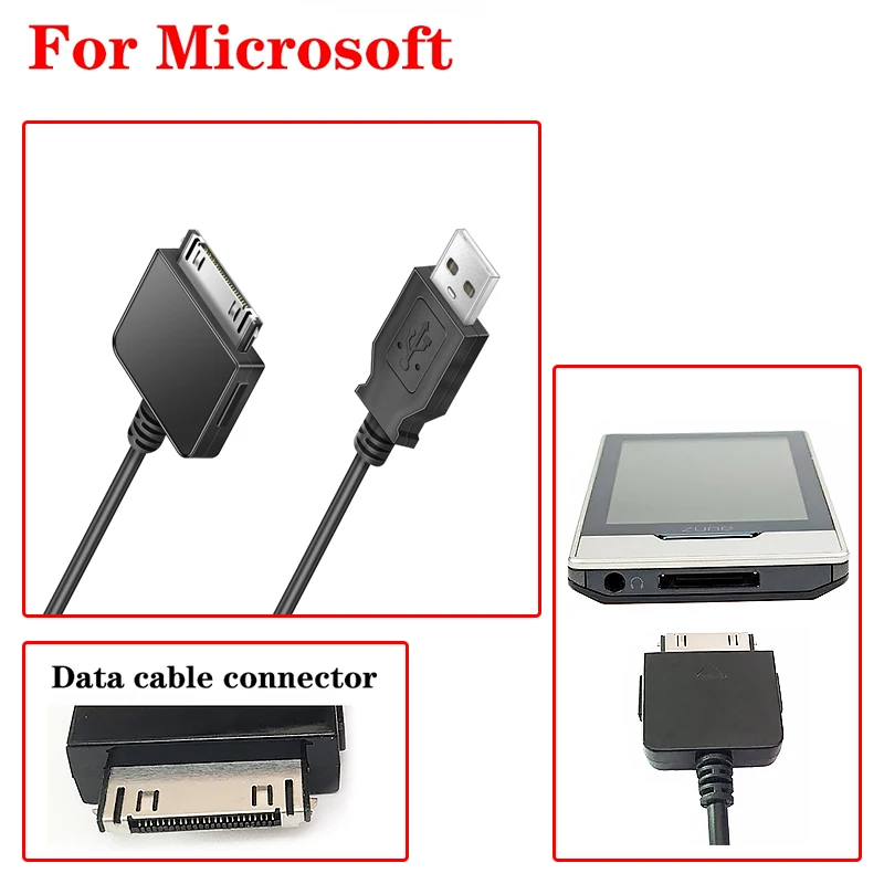 Microsoft Zune Zune2 Zune HD MP3 MP4 prehrávač USB Data Transfer Cable Cable pre V1 a V2 Všetky modely