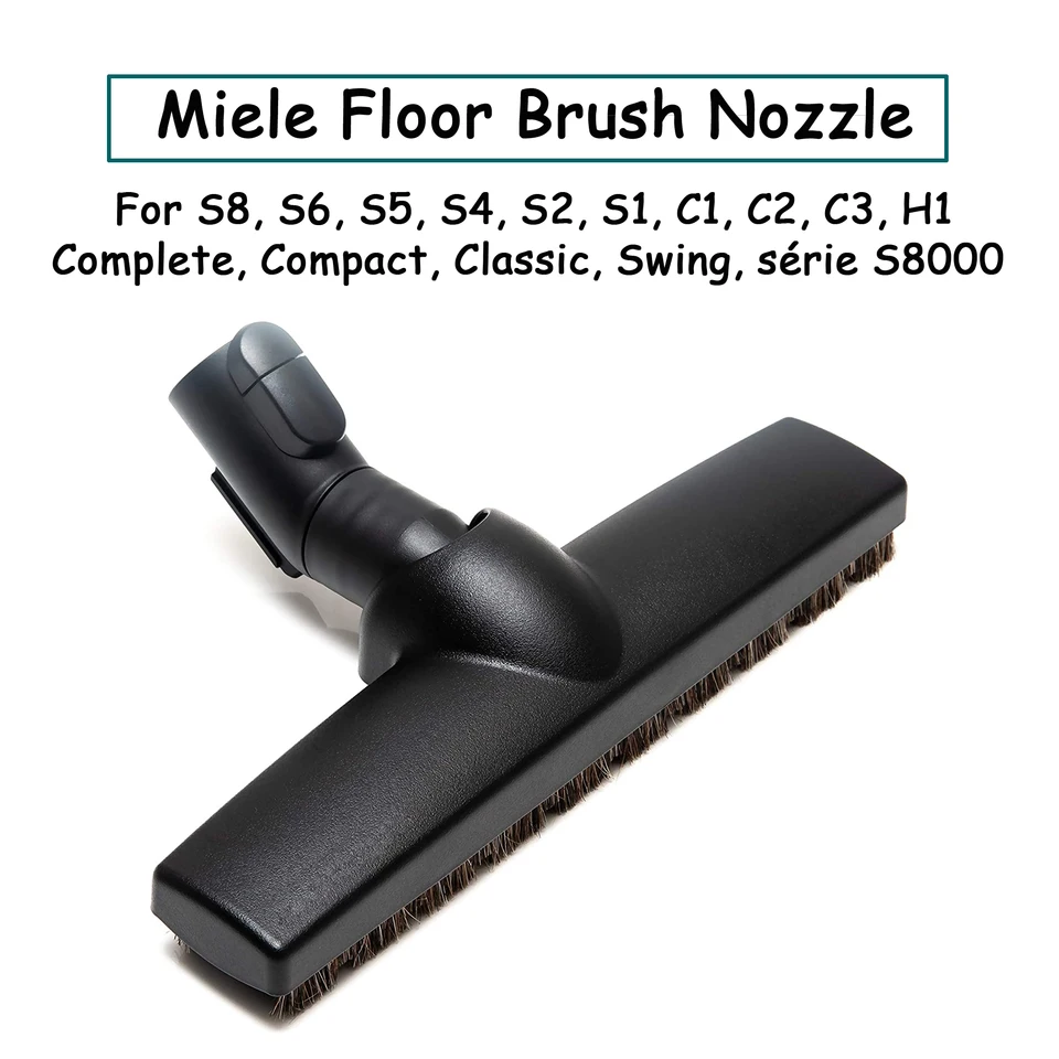 Miele 35 mm parquet podlahová kefa na koni s gombíkom pre S8000 S6000 S5000 S4000 S2000 S456, kompletný, kompaktný, klasický
