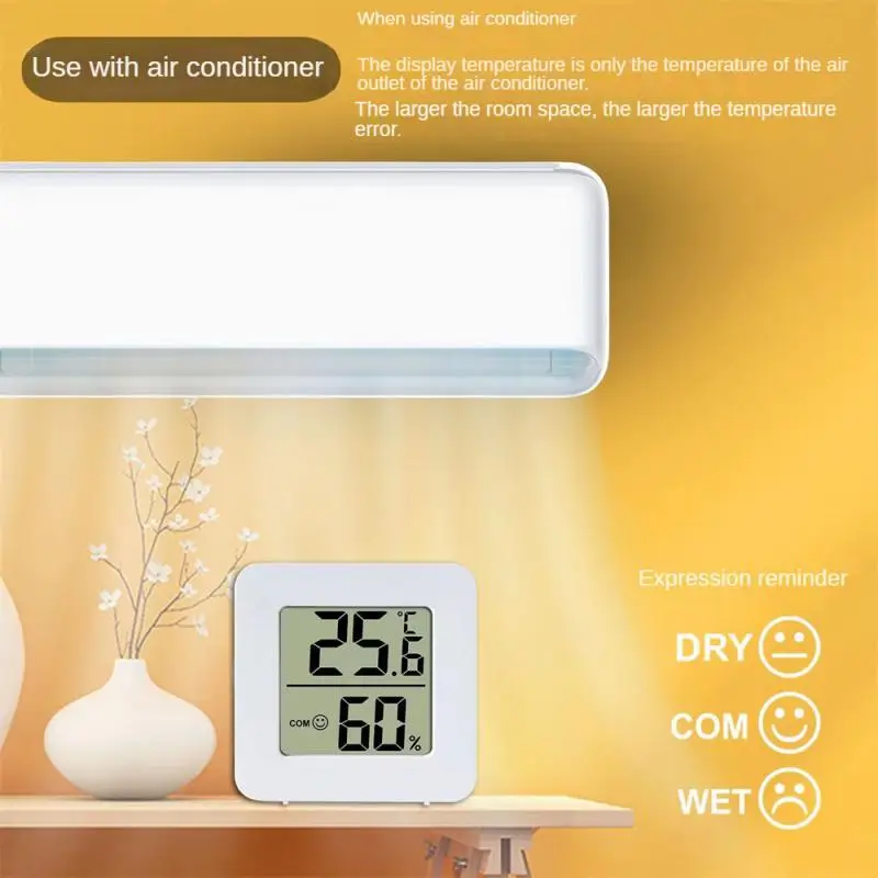 Miestnosť Mini vnútorný teplomer LCD digitálna teplota miestnosť Hygrometer snímač vlhkosti vlhkosti pre domáci nástroj pre domáci nástroj