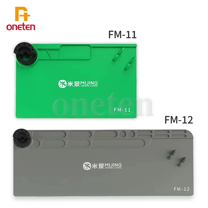 MIJING FM-11 FM-12 Multifunkčná vysokoteplotná odolná silikónová podložka pre opravu a úložný pracovný rohož