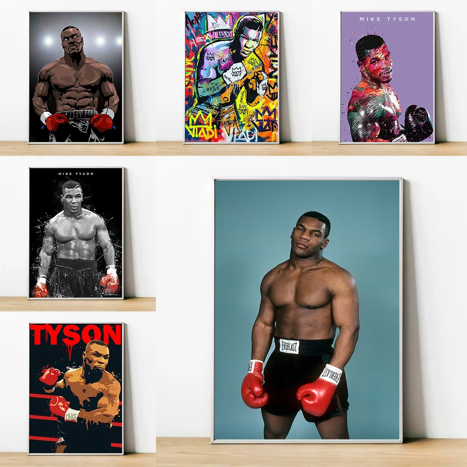 Mike Tyson plagát Box Majster izba dekorácie Art maľba na plátne dekorácia spálne