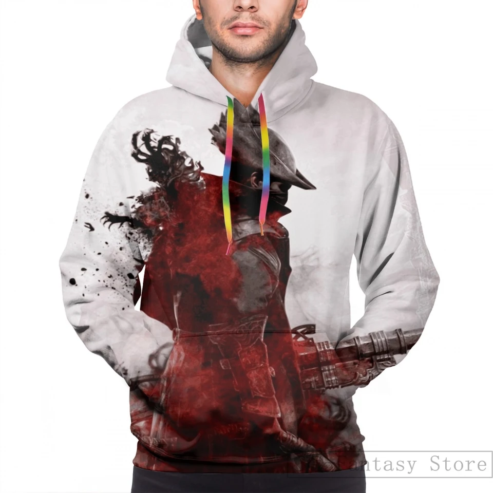 Mikina s kapucňou pre ženy Funny Hq Bloodborne (vektor) Tlač príležitostných mikín Sterswear