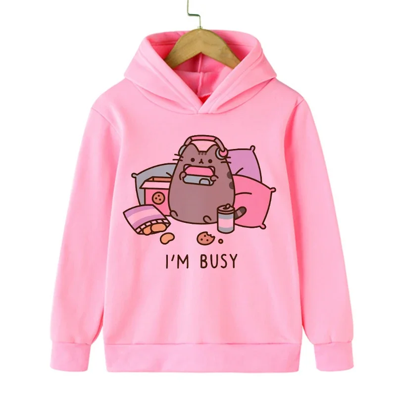 Mikiny kawaii manga karikatúra mačka mikina vtipné deti mačacie oblečenie chlapec chlapec