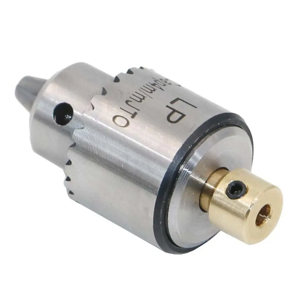 Mikro vŕtačka mikro motora Micro Micro 0,3-4 mm kužeľ s skľučovadlom 3,17 mm mosadzný profesionálny elektrický motor s hriadeľom vŕtačky Chuck