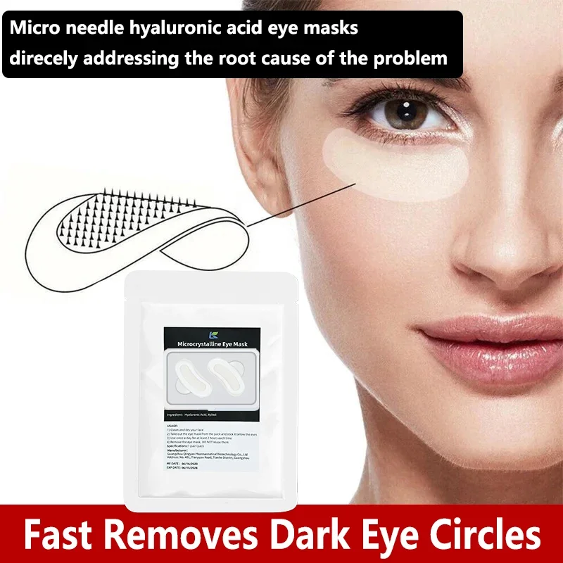 Mikroflex pod očami Patch for Wrinkles jemné čiary Demontáž tmavý kruh Hyalurónová kyselina očná maska ​​opuchy očné vankúšiky