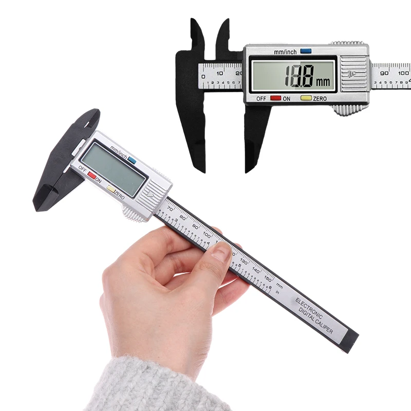 Mikrometový merací nástroj digitálny pravítko 150 mm elektronický digitálny strom uhlíc