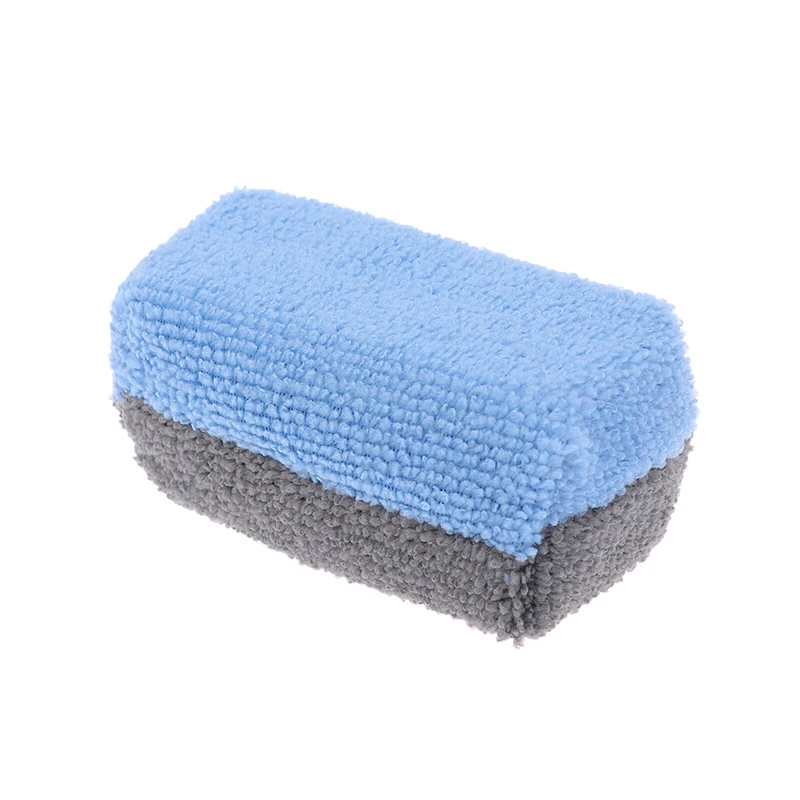 Mikrovláknami na umývanie automobilov Sponge Wax Applicator podložky na laku na laku na laku na leštenie leštiace špongie Automatické podrobnosti o špongii guma