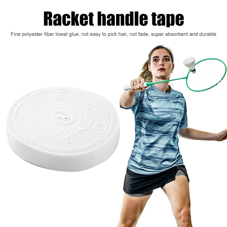 Mikrovlákno badminton tenisová raketa Overgrips Overgrips proti rukoväti Racket Ruck Brapping Brapp Super Absorbing 3 cm široké športové doplnky