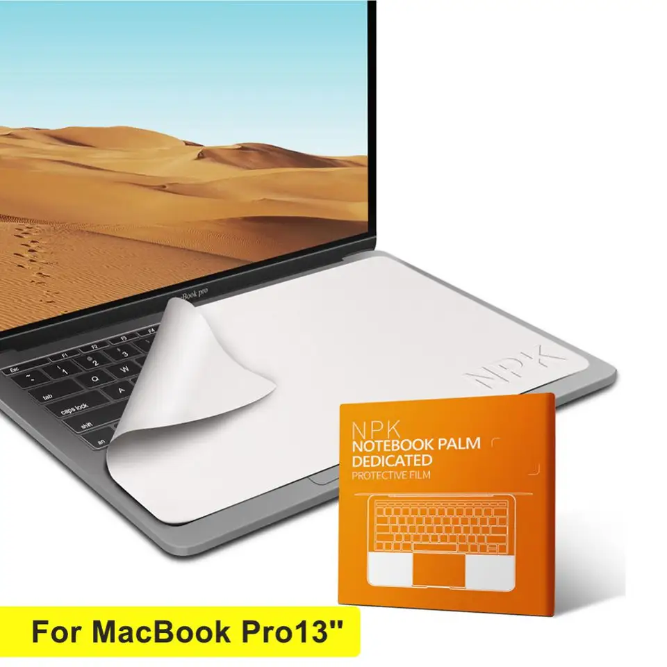 Mikrovlákno -odolný voči ochrannému filmu Palm prenosný film Palm Klávesnica prikrývka na skrínok na prenosný počítač Čistenie handry MacBook 13/16/16 palca