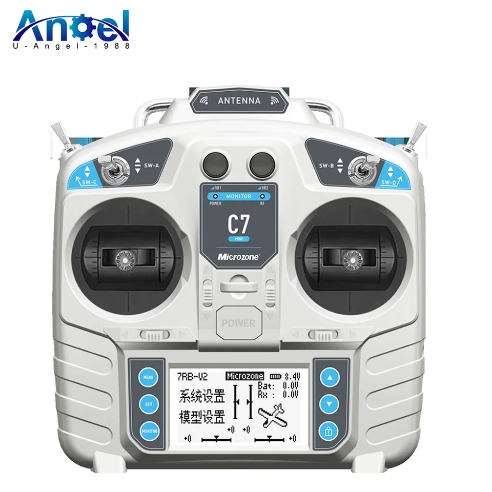 Mikrozón MC7 C7 Mini 2,4G Controller Pán s rádiovým systémom MC8RE pre RC Aircraft Drones Multirotor Helipters