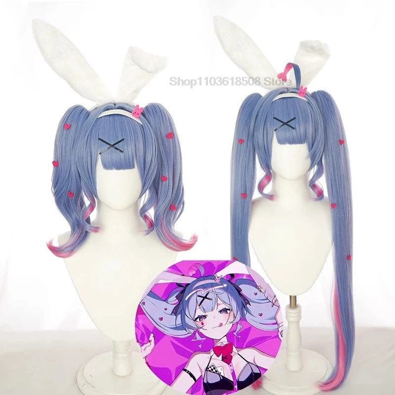 Miku Anime Woman Cosplay kostýmy Ženy Vtuber Rabbit Hole Masguise Man Atterno Parochňa Parochne Custumes Dievčatá Halloween dospelí Sexy