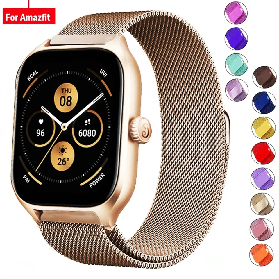 Milanese Loop pre AmazFit GTS/GTR-4-3-2-2e-Mini-Pro/Stratos 3 kovový náramok 20 mm 22 mm hodinky pre AmazFit BIP-US-Lite Strap