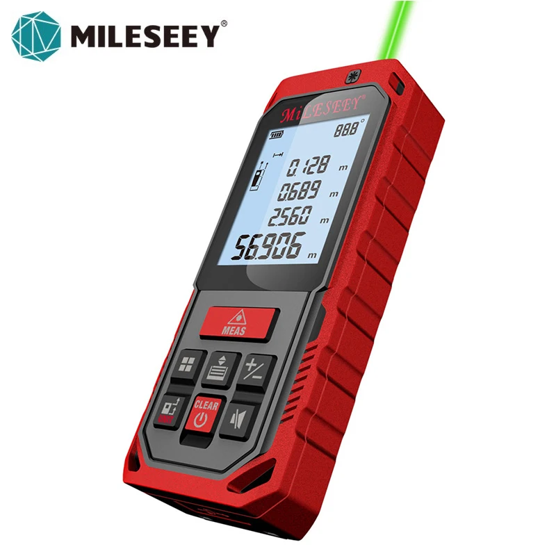 Milesey Mini Ranginder Digitálny laserový laserový merač laserovej pásky meracie meranie nástroja Diastimeter