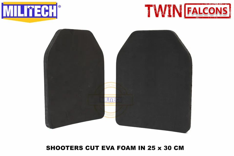 Militech Twinfalcons 10x12 palcov strelci rezané 25x30cm Standard Shooters Cut Eva penový panel pre Airsoft CS Gaming Close Cell Pad