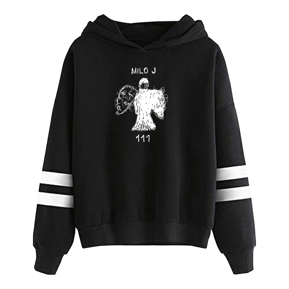 Milo J 111 Album Merch Hoodie Pop Singer Pocketless Paralel Bars Sleeve Streetwear Dámske mužy s kapucňou mikinu oblečenie