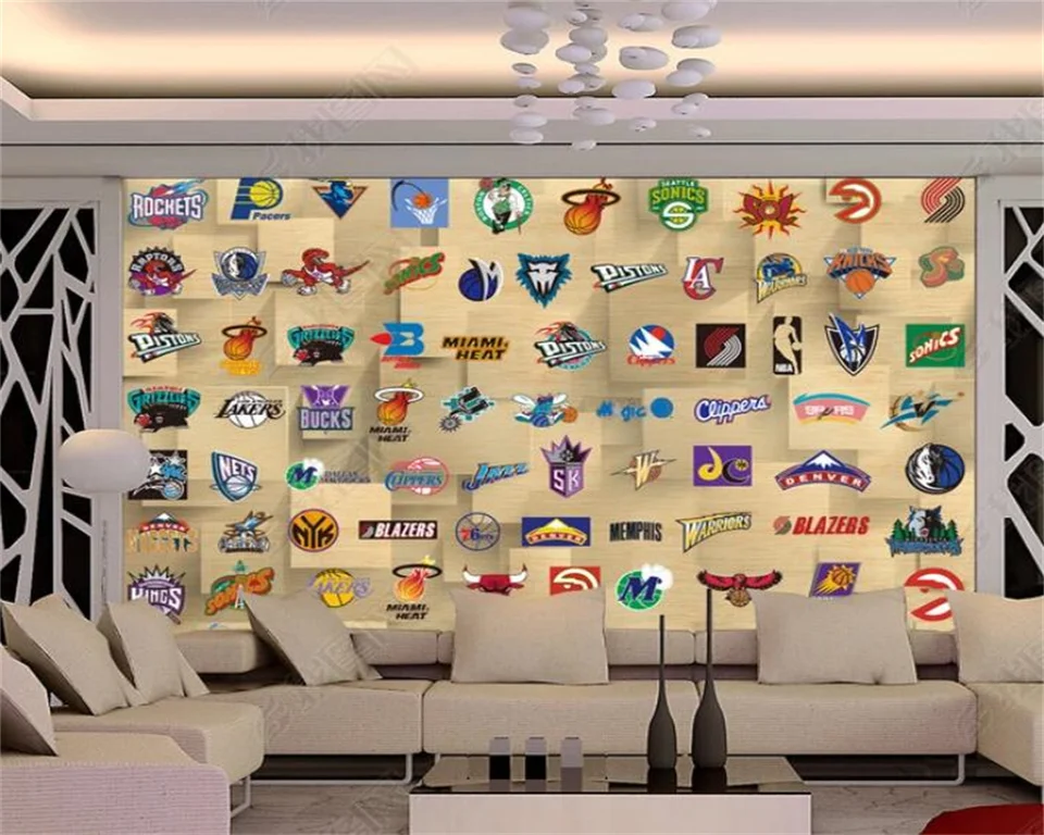 Milofi Personnalisé Grand 3D MIGAL MURAL STAR LOGO DECATION