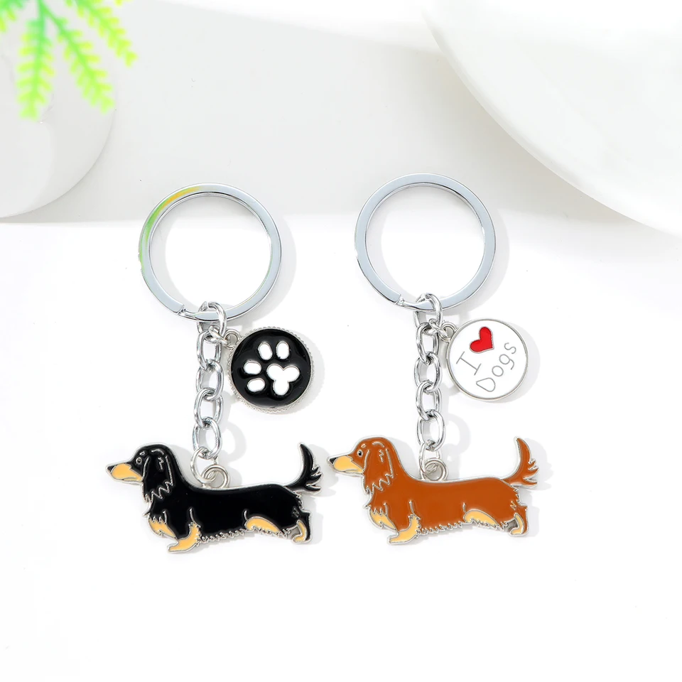 Milujem aljašu husky ps keychain roztomilé jazvečkové zvierat