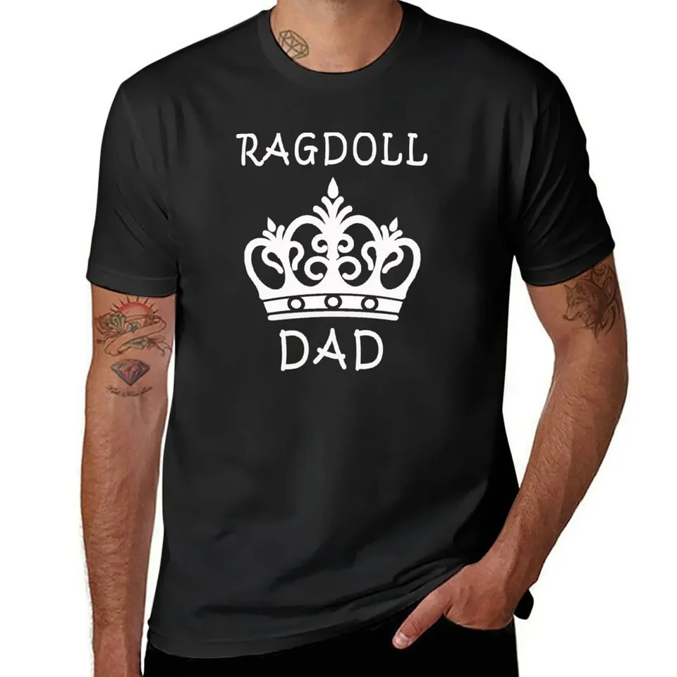 Milujem Ragdoll Cat T-Shirt Man oblečenie bavlnené grafické odpaliská rýchle sušenie pánske grafické tričká veľké a vysoké