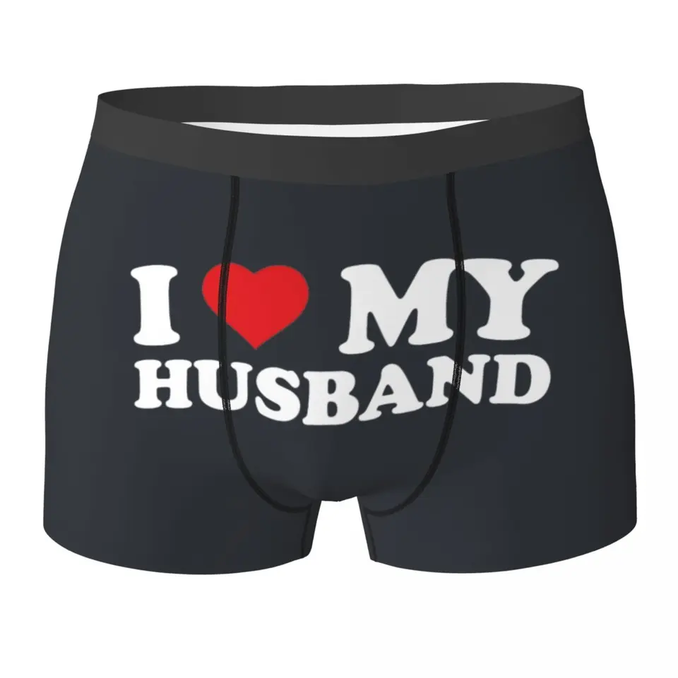 Milujem svojho manžela spodná bielizeň muži spodnú bielizeň colného colného sexy mäkké boxery vysokokvalitné kraťasy briefs veľkú veľkosť 2xl