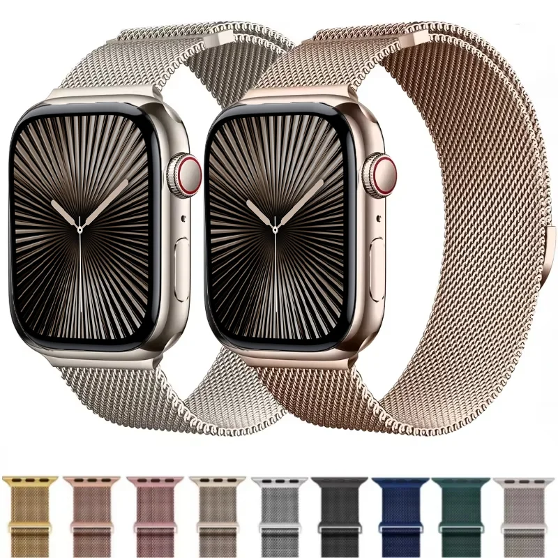 Miláno popruh pre Apple Watch Ultra 2 49 46 mm 42 mm 44 mm 40 mm 45 mm 41 mm 38 mm náramok pre sériu Iwatch 10 9 3 6 5 SE 7 8 STRAP