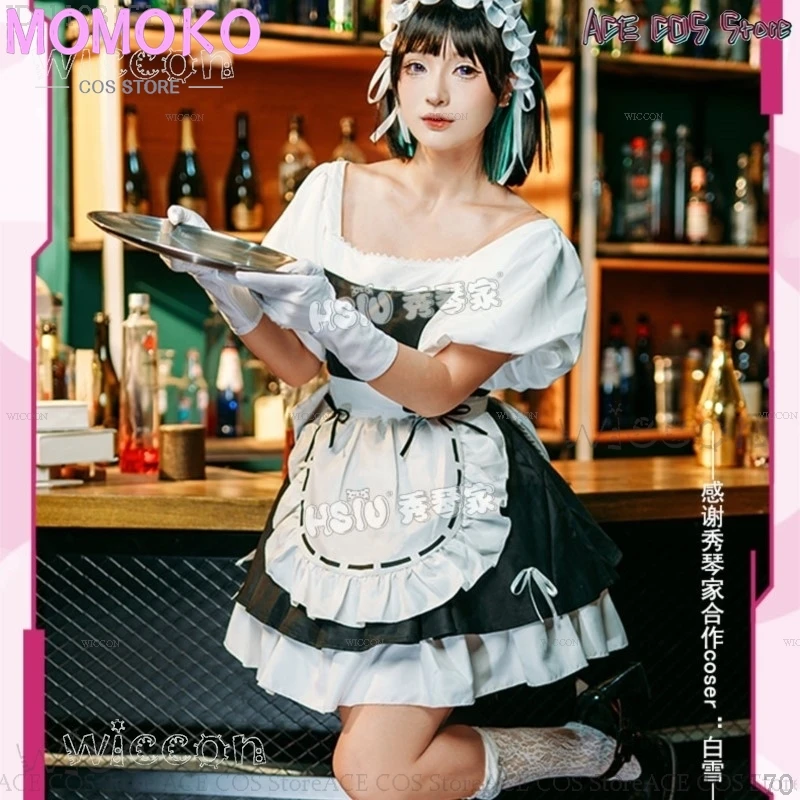 Mimozemská pódium sua cosplay kostým parochňou slúžky šaty halloween Party Roleplay Performance oblečenie roztomilé ženy outfit anime cosplay obleky