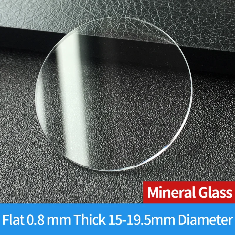 Minerálne sklo ploché 0,8 mm hrubé 15-9,5 mm priemer hodiniek Výmena vreckových hodiniek Výkladné výpravy Príslušenstvo Oprava príslušenstva