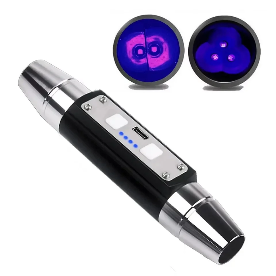 Minerály s dlhou vlnymi a krátkodobými UV minerálmi fosforový detektor UVA UVC Blacklight LED baterka s filtrom ZWB3