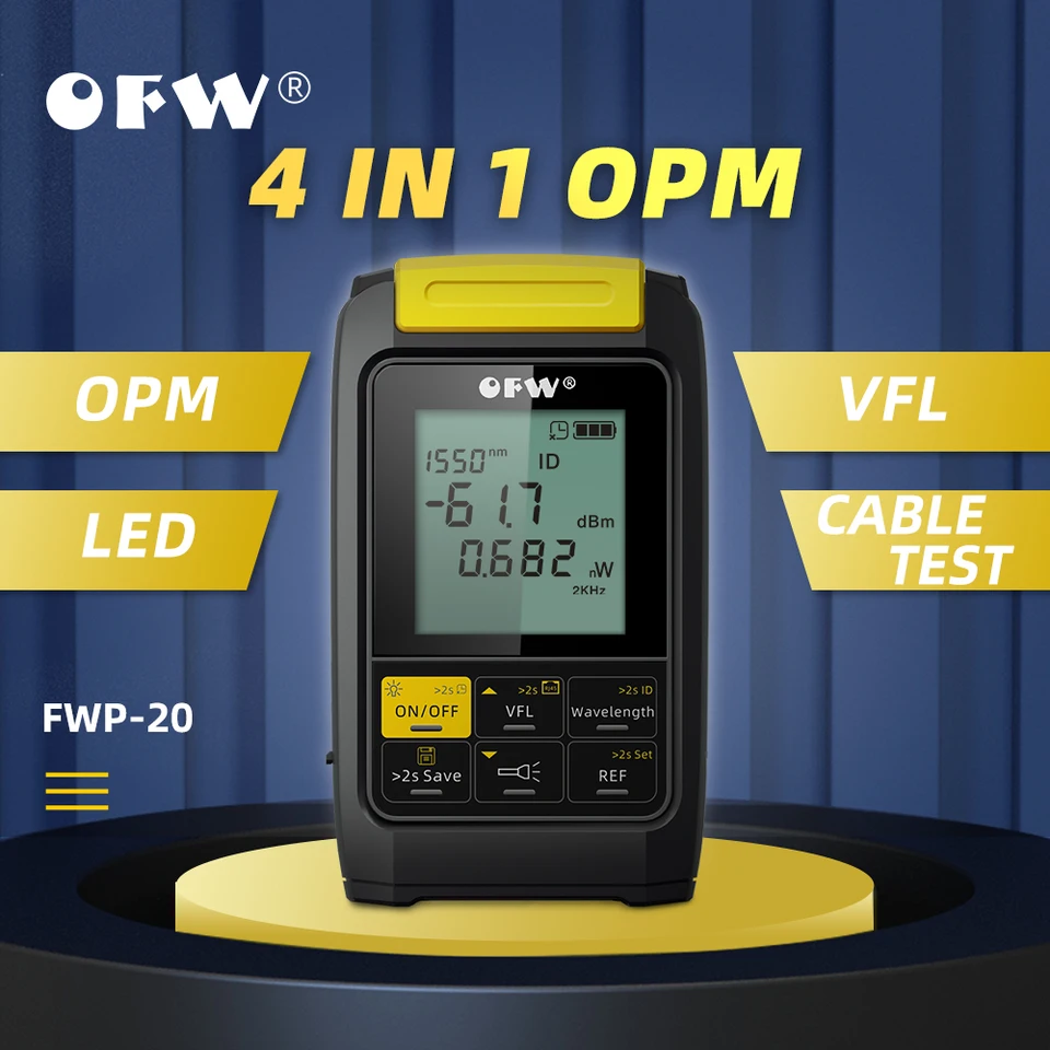 MINI 4 v 1 Multifunkčný optický meter Power Meter Visual Chaul Locator Network kábel Test Optické vlákno tester OPM 1MW 20MW 30MW VFL