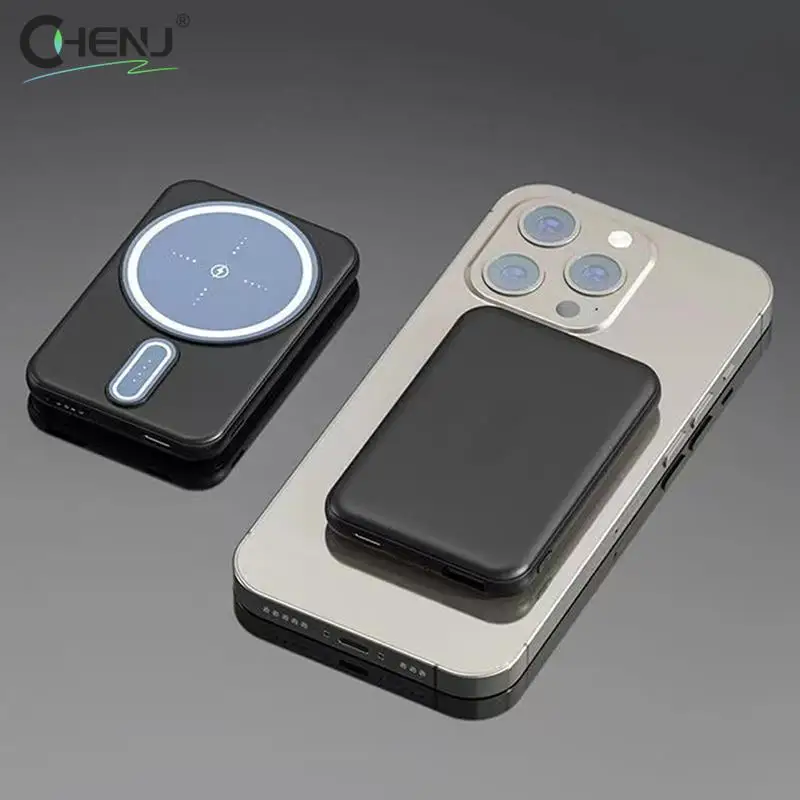 MINI 5000 mAh magnetická výkonová banka pre MAGSAFE batériu bezdrôtové rýchle nabíjanie Externá batéria